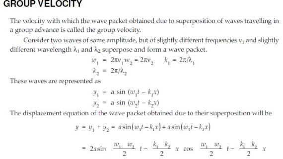 How do you calculate wave particle velocity?